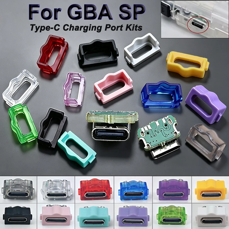 1 Stück USB-C Ladeanschluss-Mod, kompatibel mit GBA SP, Typ-C Upgrade-Modul, einfach zu installierender Ersatz-Ladeanschluss