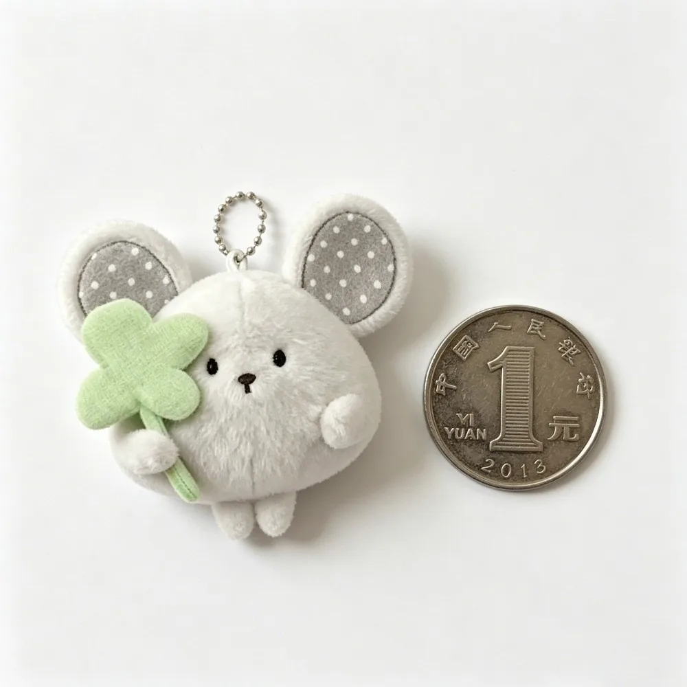 Adorable Cartoon Mouse Pendant Soft with Chain Bag Charm Mini Size Animal Gifts