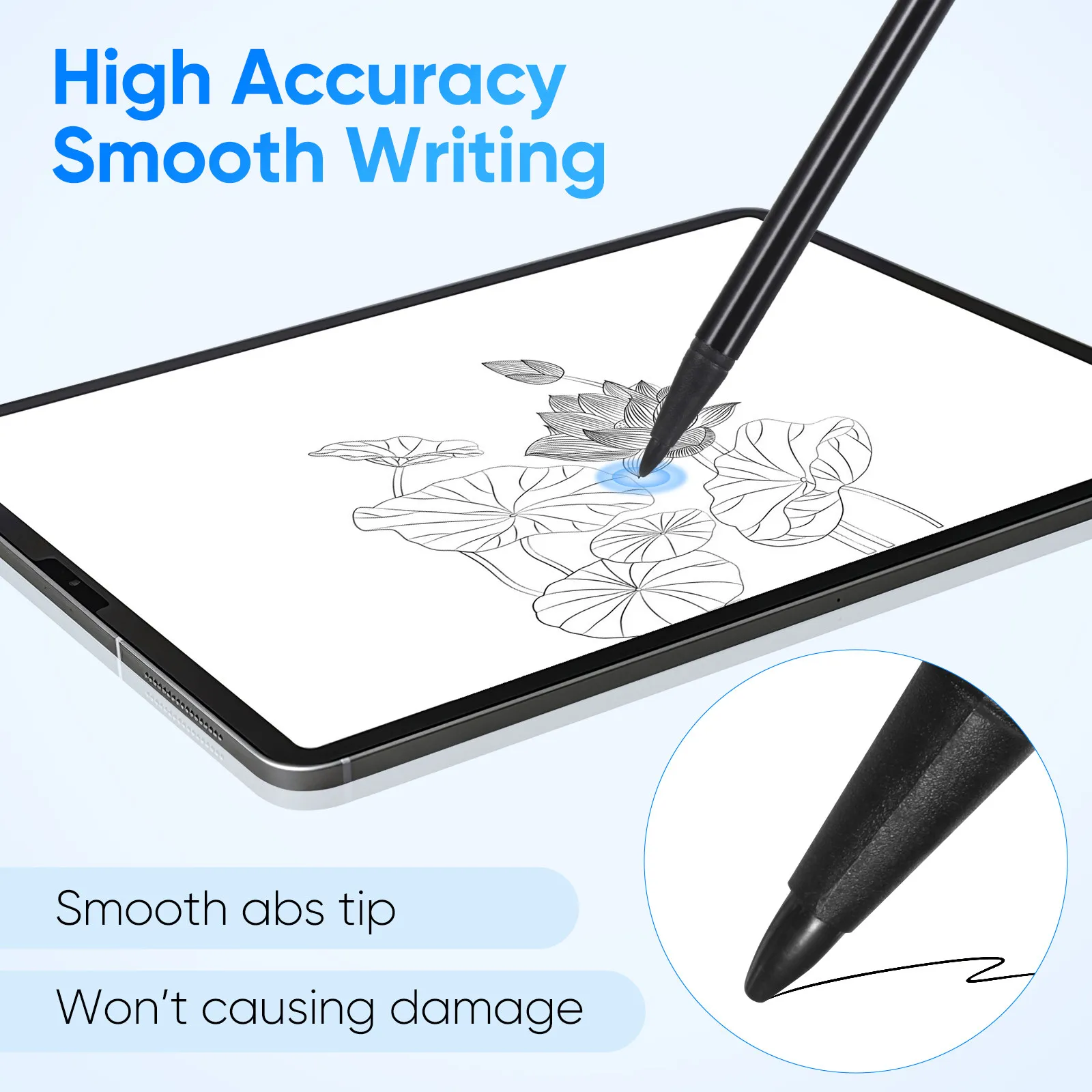 Metal Resistive Stylus Pen Precision ABS Tip Scratch Proof for Pos Systems Industrial Touchscreens Car Navigation Devices with