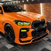 Front Wind Knife Headlight Eyebrow For BMW X6 G06 2019 2020 2021 2022 Spoiler Splitter Diffuser Shiny Trim Stickers Body Kits