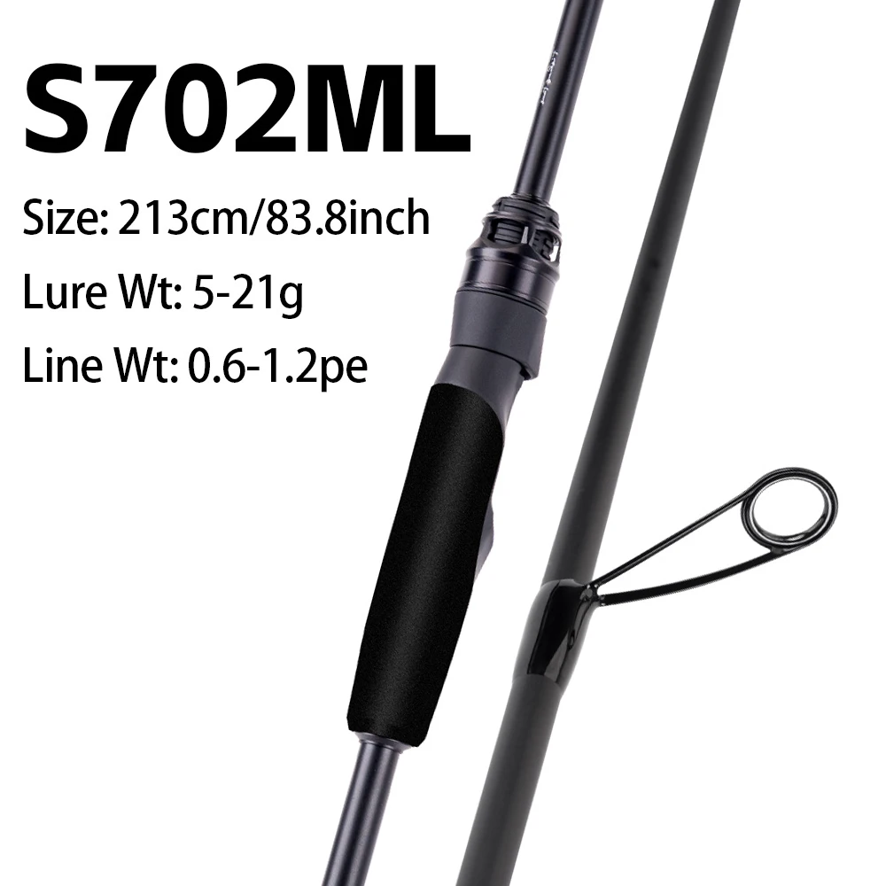 FISHINGFANS KUAISHA T1100+M40X Carbon Blank 8KG DRAG Light LS Guide 7-30g Ködergewicht Schnelle Aktion Spinn- und Wurfangelrute