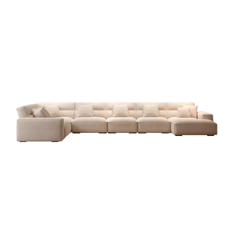 

xx-Modern Style Comfortable Sectional Sofa Set Living Room Furniture U-shaped Modular Velvet Fabric Sectional Sofa Couch&