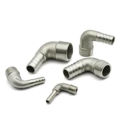 Soft Hose Hook Elbow 8 10 12 14 15 16 20 50mmBSPT External Thread 304 Stainless Steel 1/8 