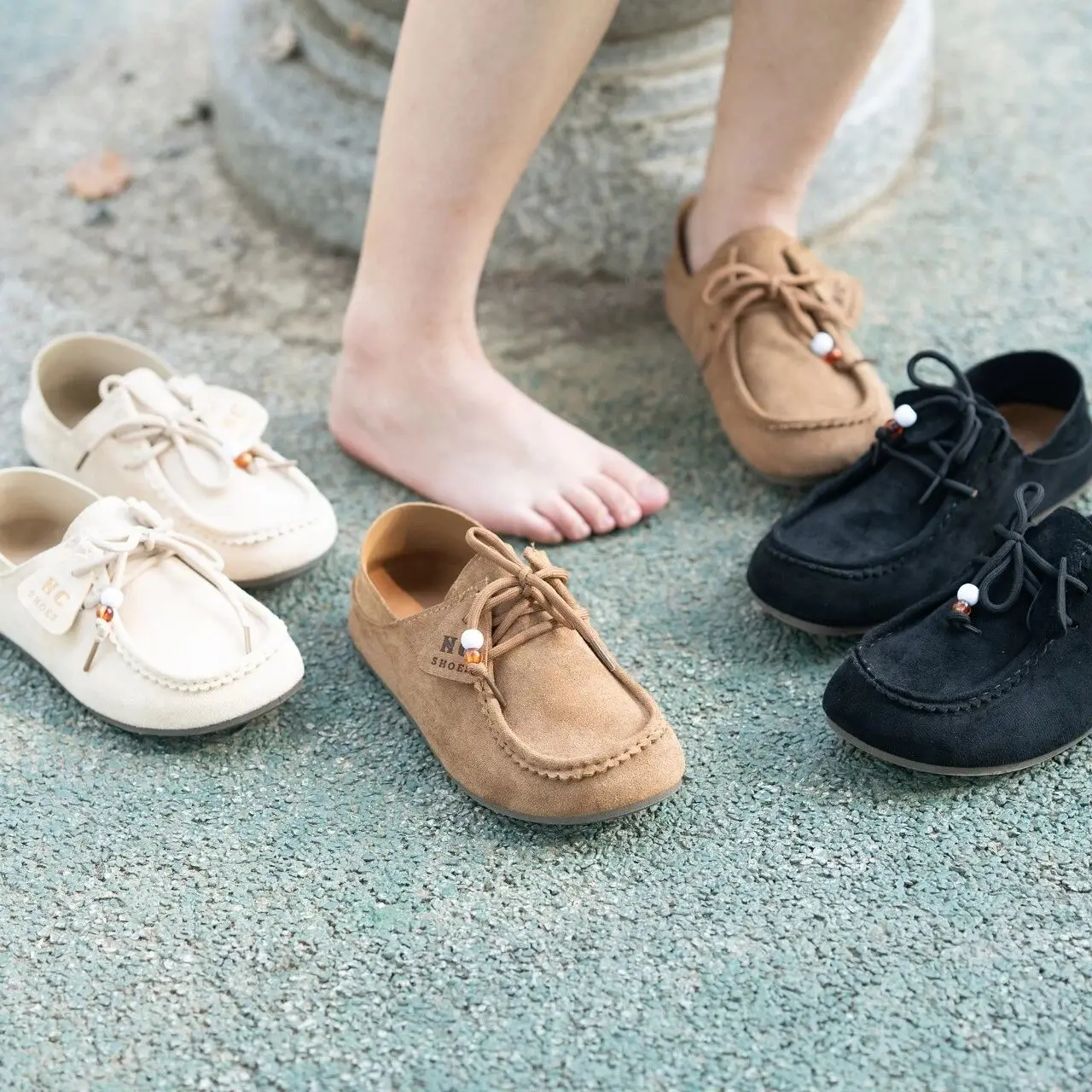 Italian Style Couple's Slip-On Casual Shoes Ultrafine Fiber Rubber Outsole Lightweight Comfortable Men's Women's Sneakers