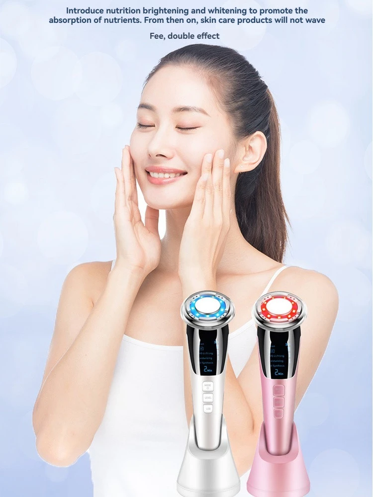 Cold And Hot Facial Massager Lifting And Firming Micro Current Facial Introduction Device Deep Cleaning Facial Care Beauty devic