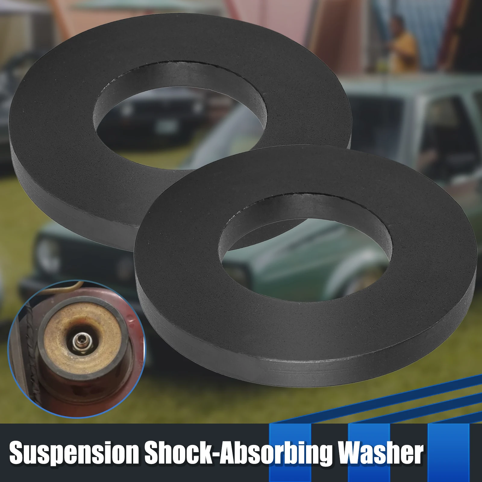 For VW Jetta MK4 Passat B3 Front Strut Top Mount Tower Gaps Suspension Shock-Absorbing Rubber Bushing Bearing Washer Pad Buffer