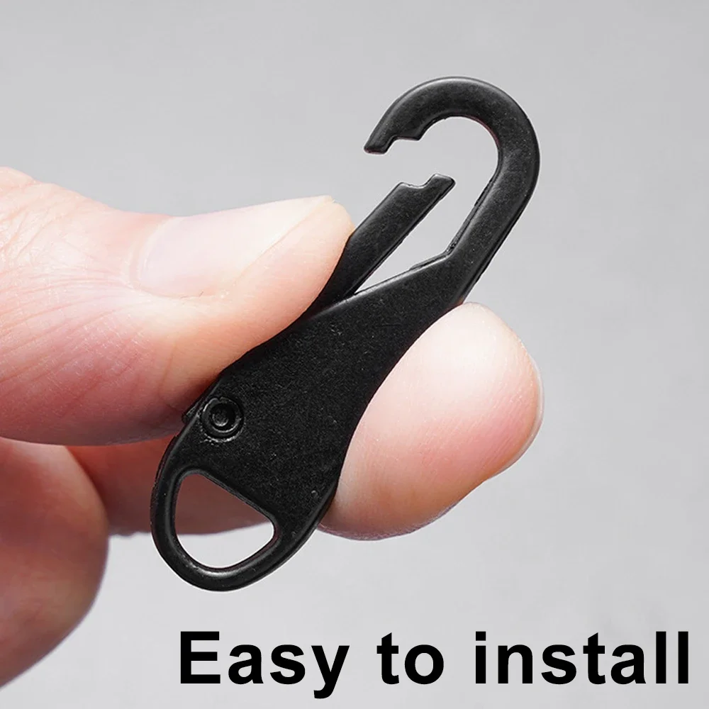 Quick Instant Zipper Repair Kit Universal Zipper Pulls with Cord Metal Zipper Sliders Replacement Bags Clothes Extend Puller