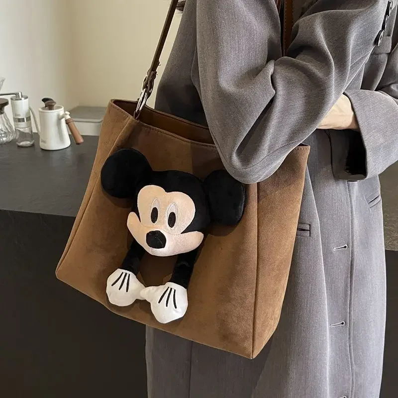 

Disney Mickey Mouse Casual MINI Shoulder Bag Women's New Autumn and Winter storage Tote Bag shopping handbag