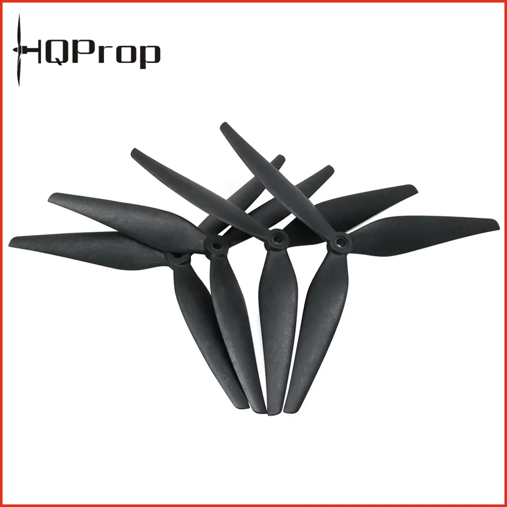 2pair/lot HQProp 9050 9X5X3/ 1050 10X5X3/ 1050 10X5.5X3 9\'\' 10\'\' 3-Blade Carbon Reinforced Nylon CW CCW Propeller For RC Parts