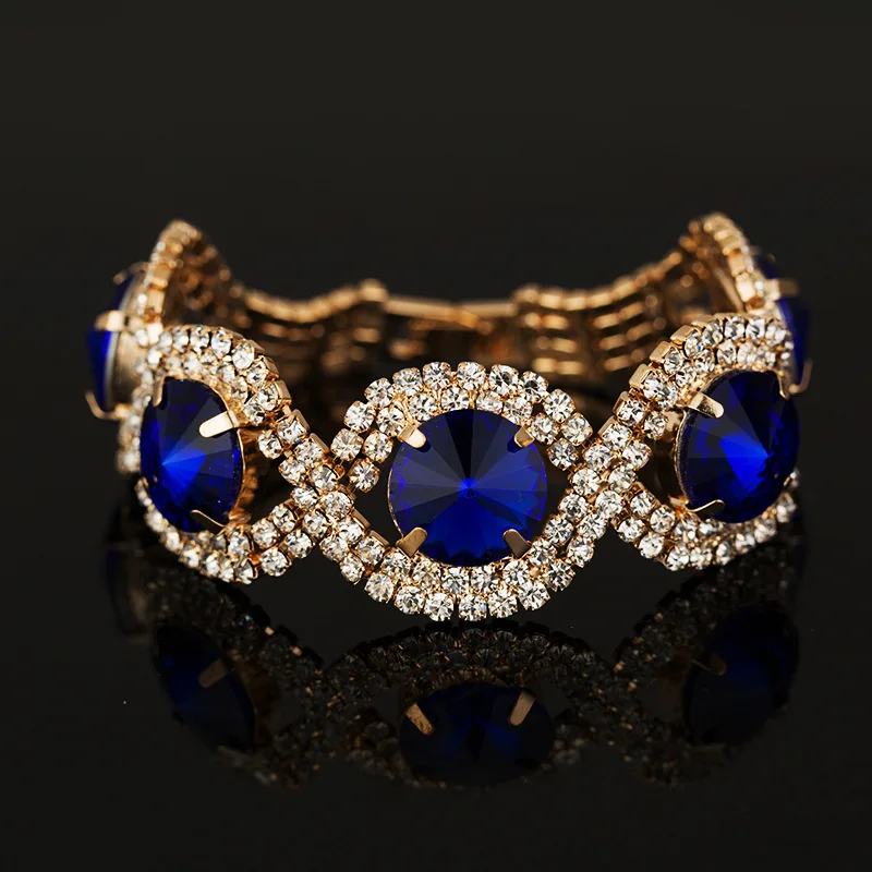 Multi-color crystal bracelet jewelry, rhinestone bracelet for girlfriend, best friend, mother