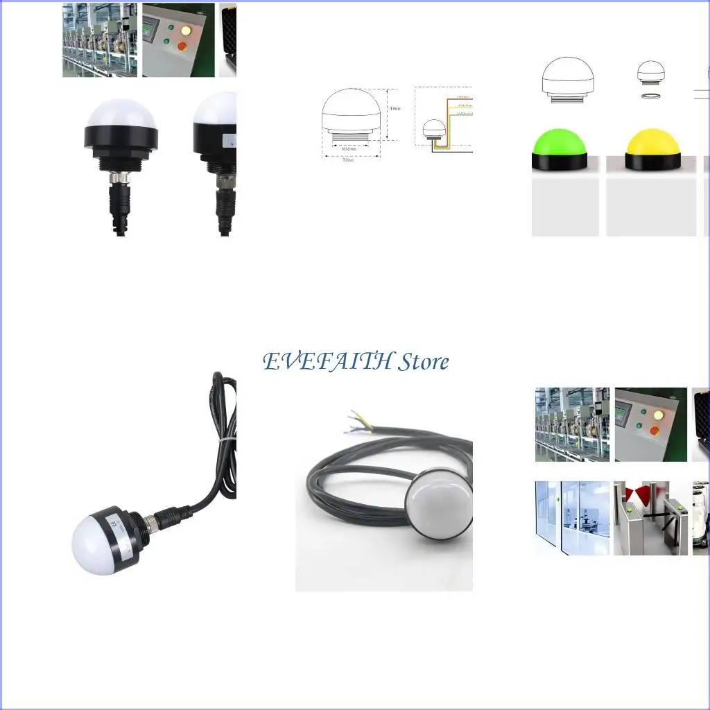 

124b Easy Installation 24 В 3 Вт триколор предупреждающий свет Многофункциональный сигнал светильник.