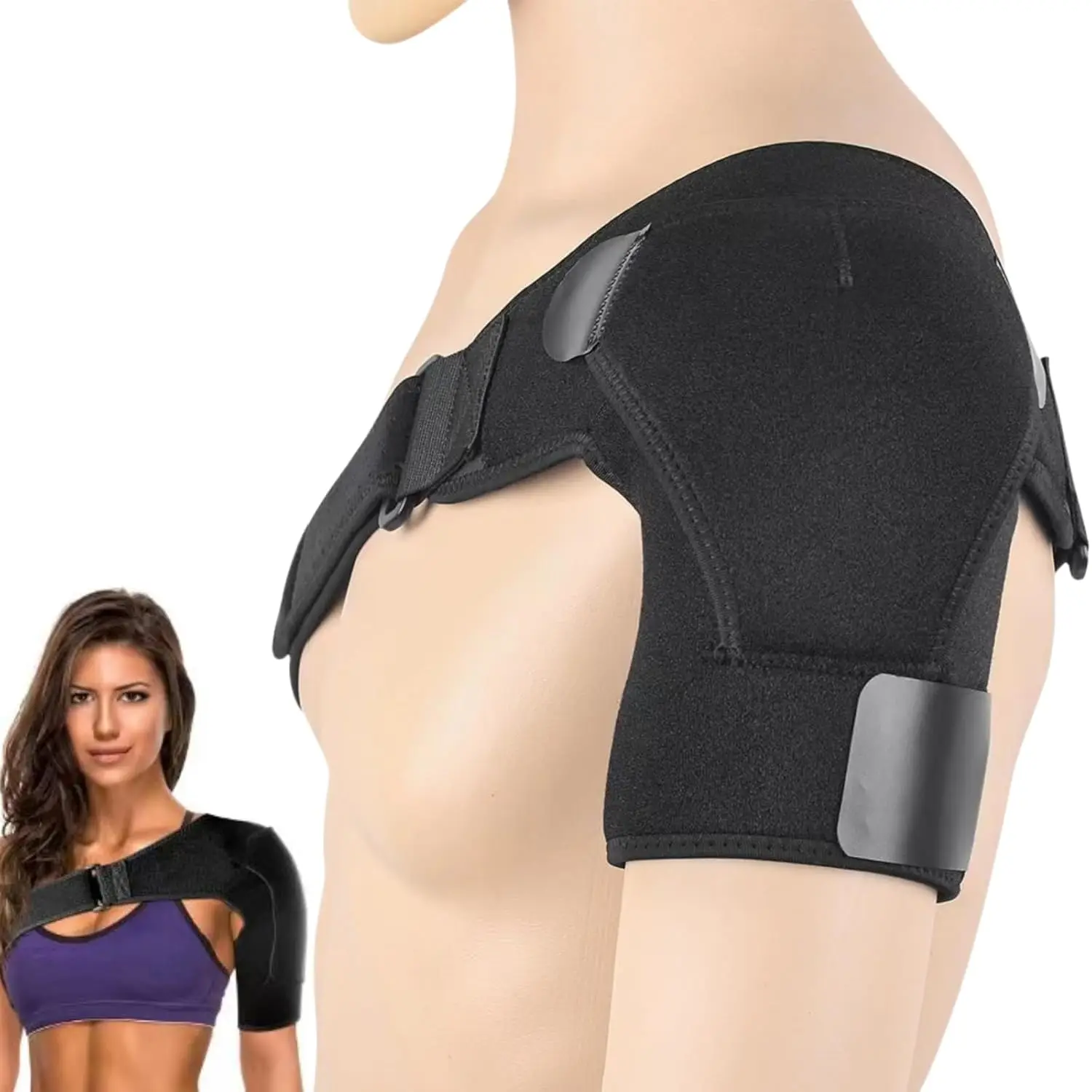 

Shoulder Brace with Pressure Pad, Suitable for Both Men and Women, Adjustable Shoulder Brace for Left and Right Shoulder 2026