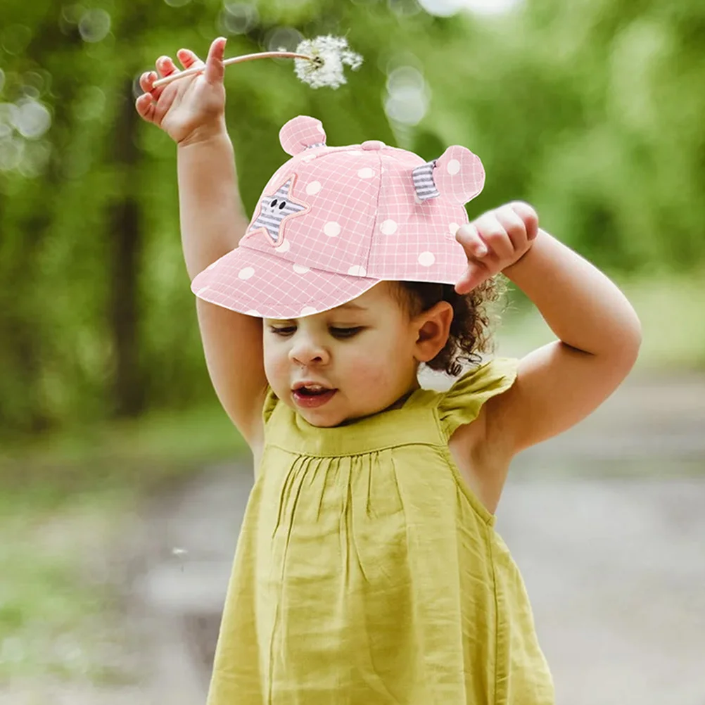 

2 Pcs Baseball Baby Baseball Cap Hats Toddler Sun Hat Spring Autumn Baby Boy Girl Caps Cartoon Pattern Durable Material