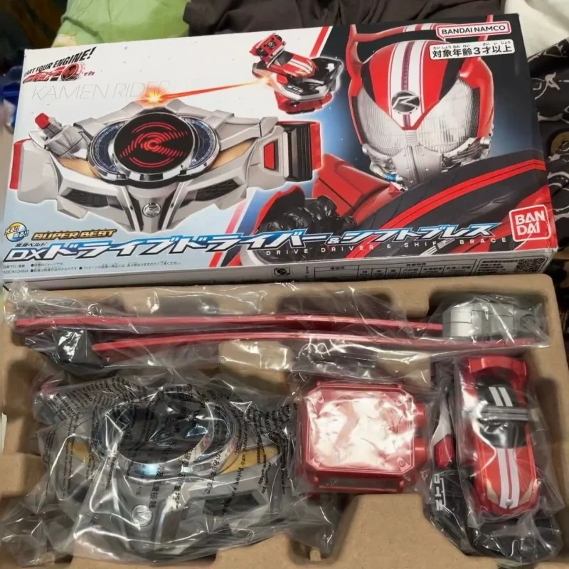 Véritable Bandai Kamen Rider Transformation ceinture et accessoires pilote d'entraînement et attelle de changement de vitesse Anime Figure Cosplay jouet Dx Ryuki pilote