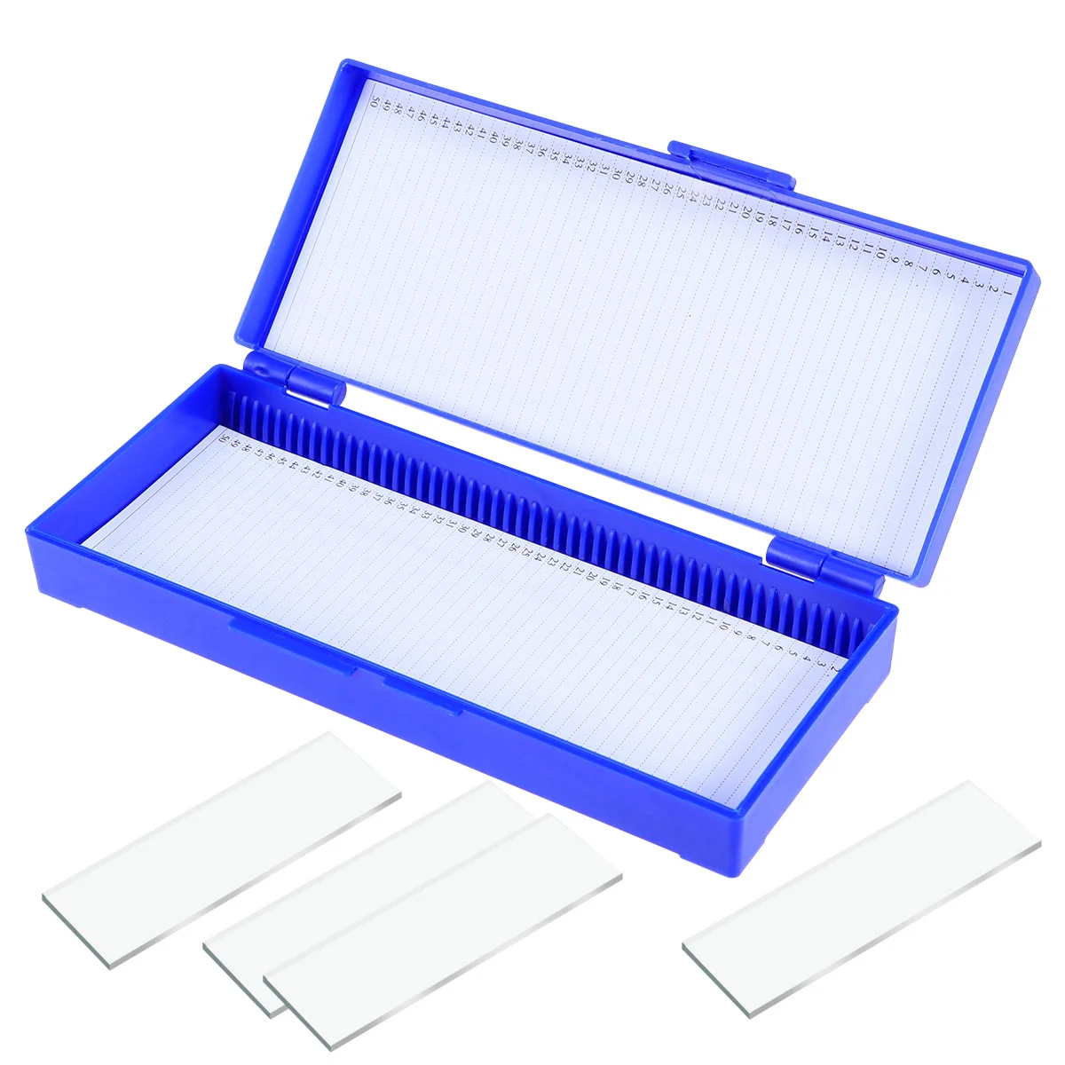 Microscope Slide box Bio Slice Box Biological Pathology Plastic Slice Cassette (Navy) microscope slide holder