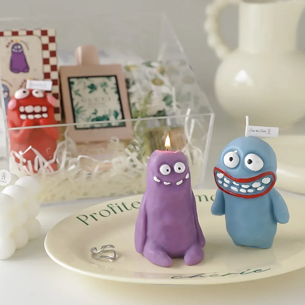 Candele Clay Man Monster Candele per aromaterapia divertenti all\'ingrosso Regalo di compleanno con candele per aromaterapia a forma fatta a mano