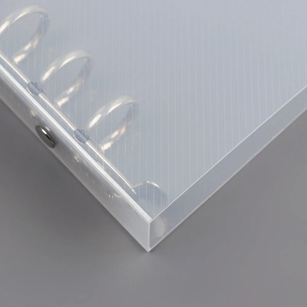 

Folder Notebook Cover Protector Loose Leaf File Frosted Folders Document Binder
