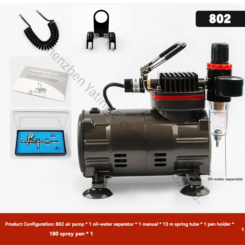 802type 220v Handheld Coloring Spray Pen Sprayer Pump Universal Air Pump