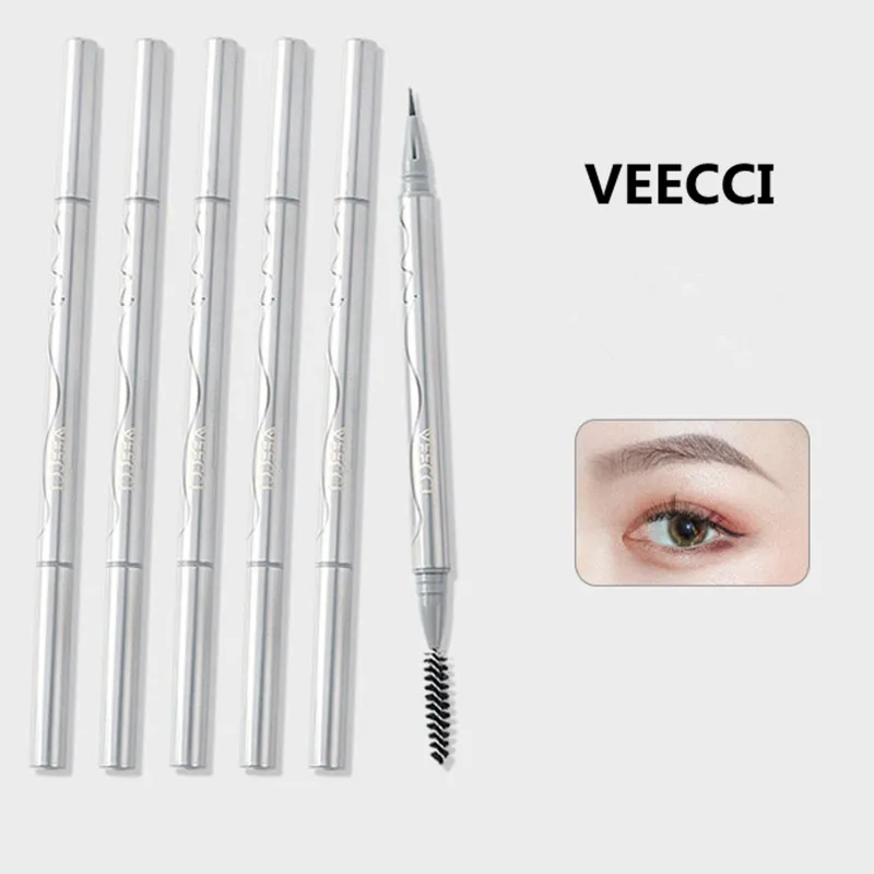 Veecci Water Eyebrow Pencil Draw Eyeliner Lying Silkworm Under Eyelash Pen Waterproof Ultra Fine Eye Brow Makeup Pen