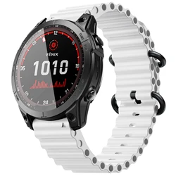 22 26mm Oceano Pulseira Para Garmin Fenix 7/7X/5/5 Plus/6/6 Pro Pulseira Para Forerunner 965 Pulseira de Substituição para Instinto/Enduro