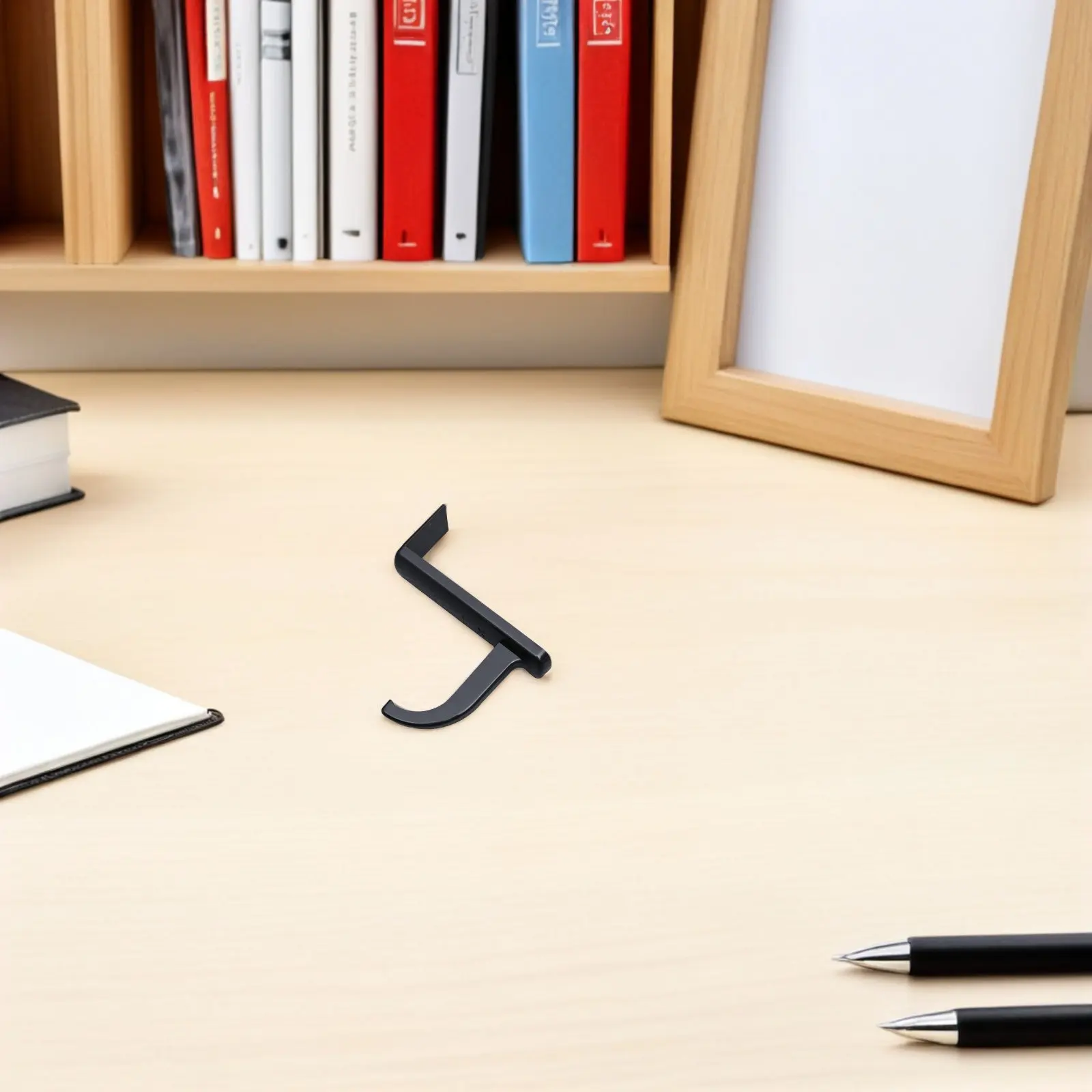 20個入りイヤホンフック-ブラック-ヘッドセットハンガー-粘着式壁掛け-穴あけ不要-ヘッドホンホルダー-デスクモニター用-落下防止フック