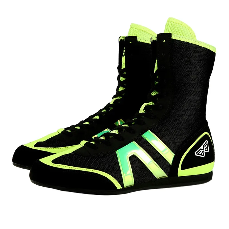 V63 High Tube Boy Girl Boxing Sneakers Indoor Fitness Shoes Men's Ultra Light Training Weightlifting Fighting Shoes