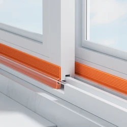 TPE Sliding Window Seal Strip Self Adhesive Triple Sound Insulation Windproof Anti-Cold Door Under Flexible Weatherstrip Tape