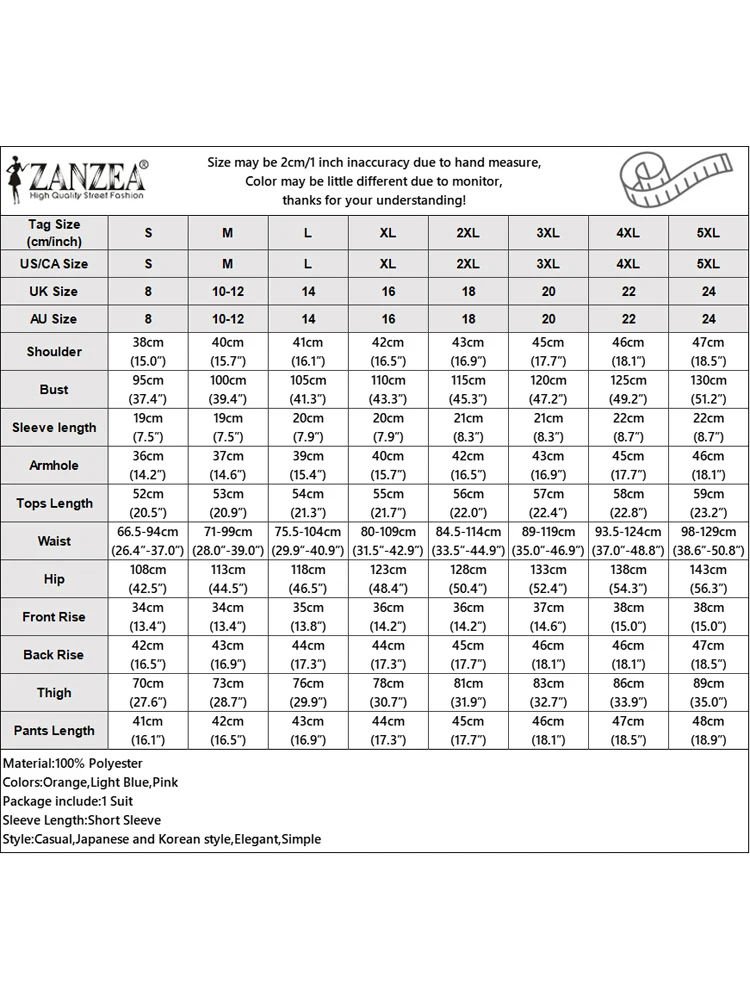 2025 ZANZEA Loose Women Sets Fashion Printed T Shirts Short Pants Matching Sets Summer Solid Elastic Waist Shorts Suits 2PCS