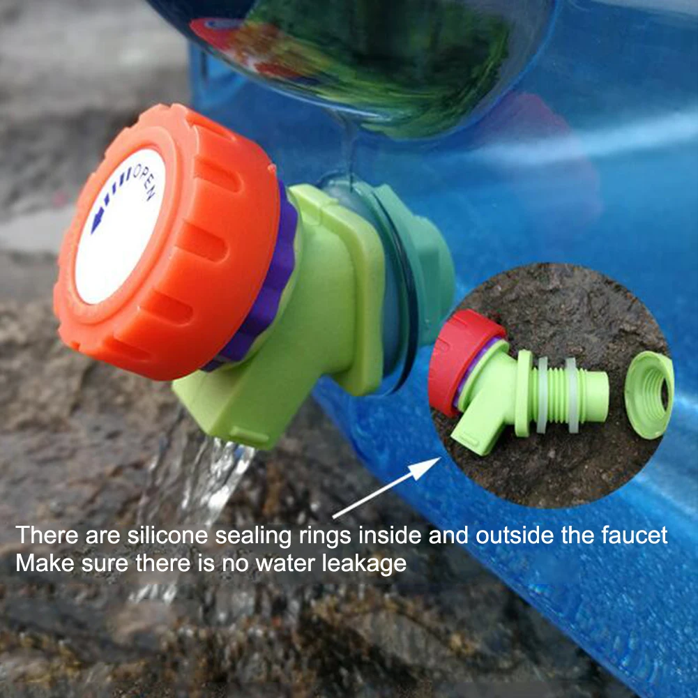 캠핑카 물 컨테이너 PC 수도꼭지 포함, 물 저장 탱크, 누수 없음, 피크닉 여행용 양동이, 5.5 L, 7.5 L, 10 L, 15L