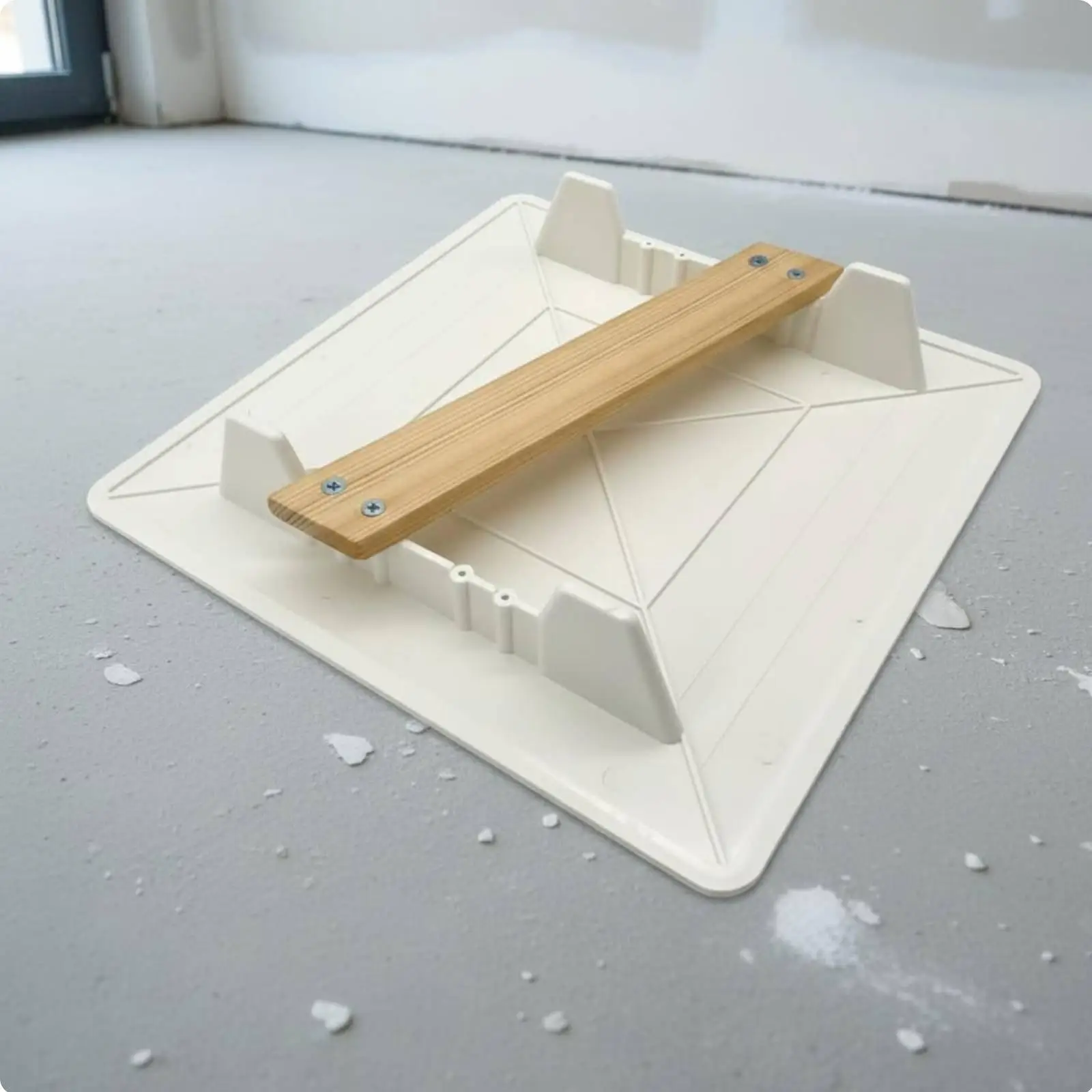 Plaster Mortar Tray Board with Sturdy Build for Overhead Work Lightweight Design for Easy Maneuver on Site
