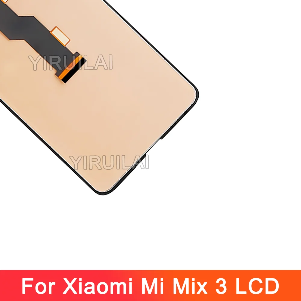 AMOLED シャオ mi mi ミックス 3 lcd ディスプレイタッチスクリーンデジタイザフレーム 6.39 "シャオ mi mix3 5 グラム M1810E5A 画面交換