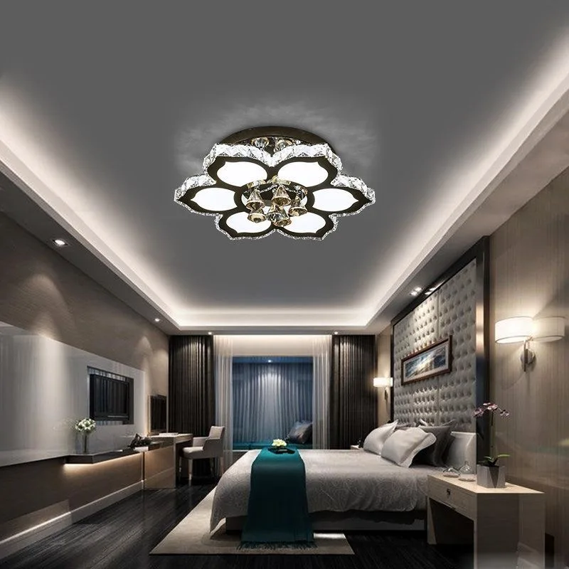 

Modern Light Luxury Ceiling Crystal Light Led Ceiling Light Home Decoration Living Room Bedroom Kitchen Dining Room Lighting