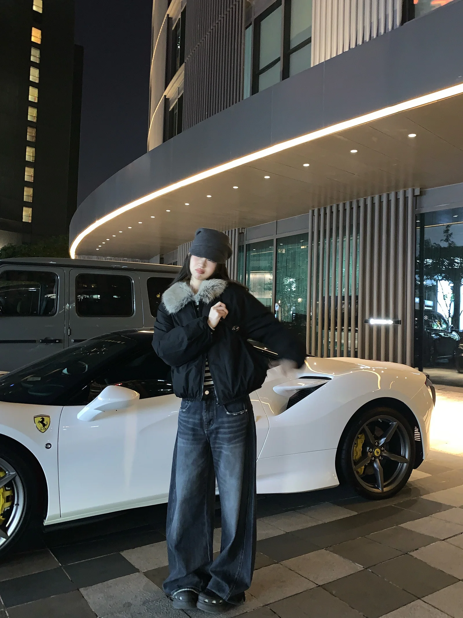 

Waed Vintage Wide Leg Casual Jeans Women's Winter Straight Leg Long Pants Street Sle Faion Outfit Cotton l Waist