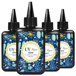 100g UV Resin Clear,random molds 5pcs Hard,Upgraded Crystal Clear Epoxy Resin Up Premixed UV Cure Resin for Craft Jewelry Making