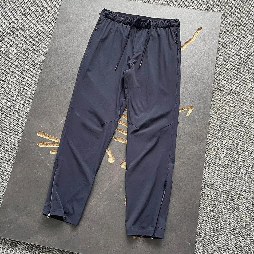 

Легкие свободные повседневные брюки для мужчин для походов, дышащие, быстросохнущие, из тонкой полиэстеровой ткани, для ежедневной носки весной и летом