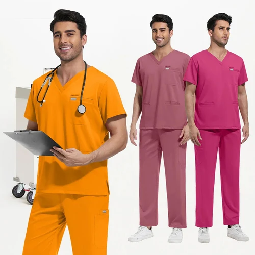 Uniformes médicos para hombres y mujeres, conjuntos de batas para médicos de Hospital, accesorios para enfermeras, clínica Dental, salón de belleza, tienda de mascotas, ropa de trabajo
