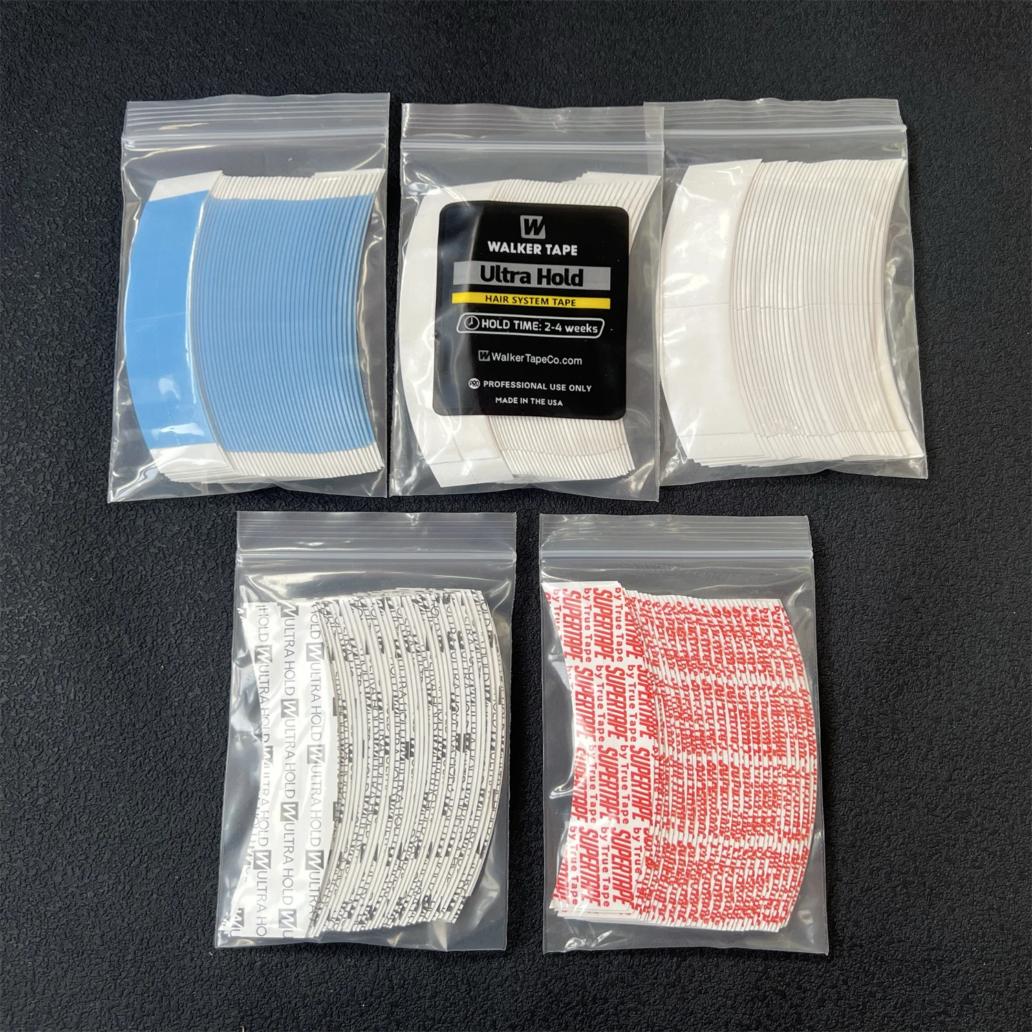 

36 штук, 4 формы, 7,6 см * 2,2 см, белая ультрапрочная лента для крепления кружевных париков, двусторонняя лента для тупе и париков.