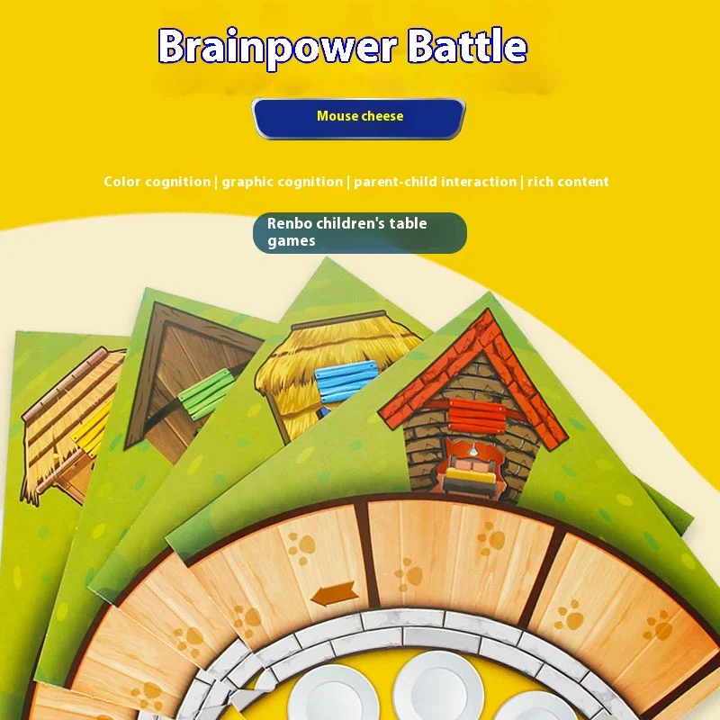 Mouse Cheese Children Board Games Toys Family Multiplayer Party Parent-child Interactive Table Games Intelligence Toys for Kids