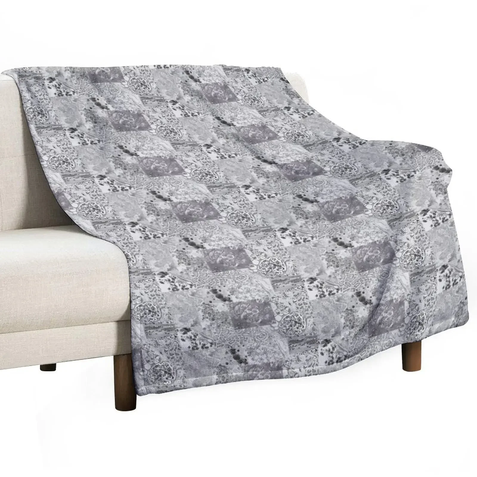 Pathology in Grayscale Throw Blanket Summer warm winter Blankets