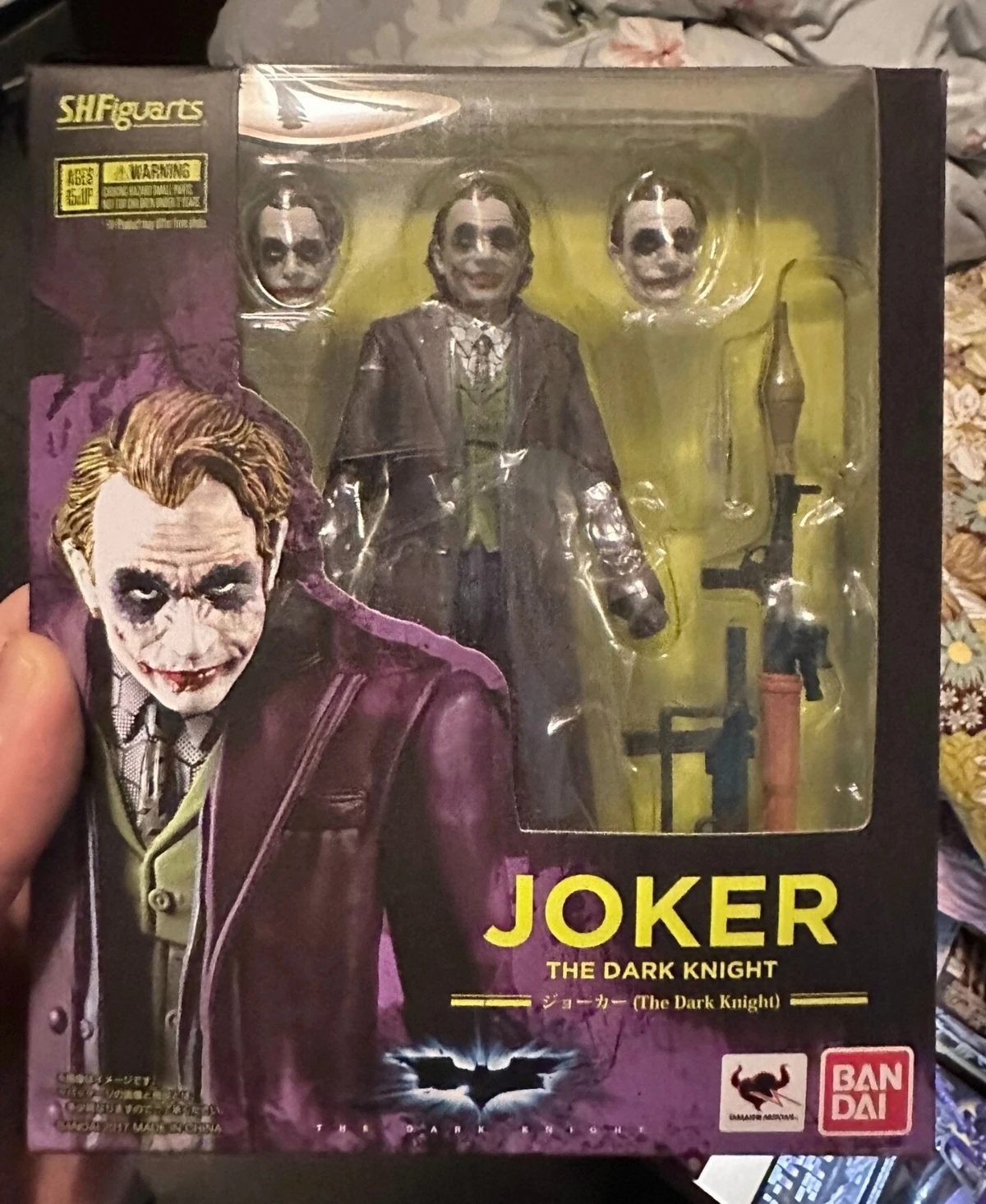 En Stock, 100% Original, Figura de Acción Bandai Sh Figuarts Shf JOKER Caballero Oscuro, Modelo de Juguete Coleccionable