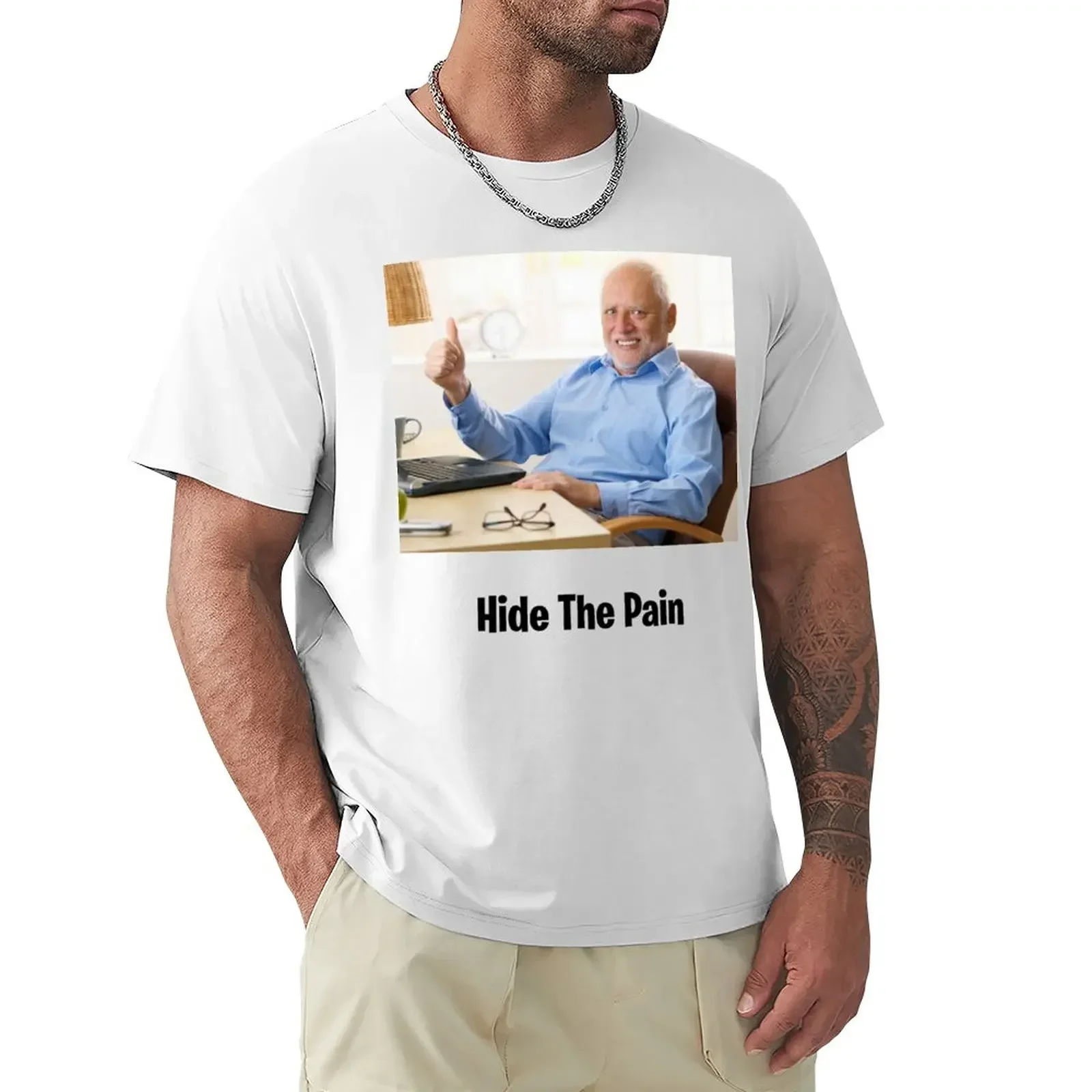 hide the pain harold T-Shirt shirts graphic customs cheap stuff tee shirts for men