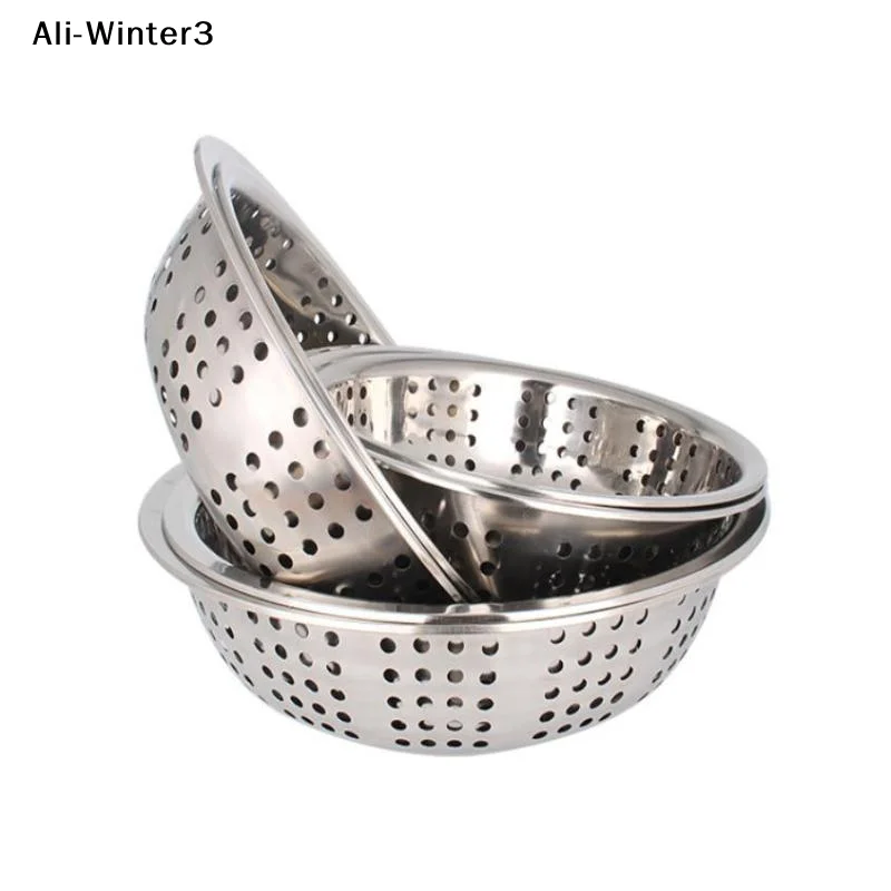 

【Wtr3】1 шт. Новинка 2026 года: большой дуршлаг-ситечко из нержавеющей стали для раковины, 22/24/26/28/30/34 см, кухонный инструмент