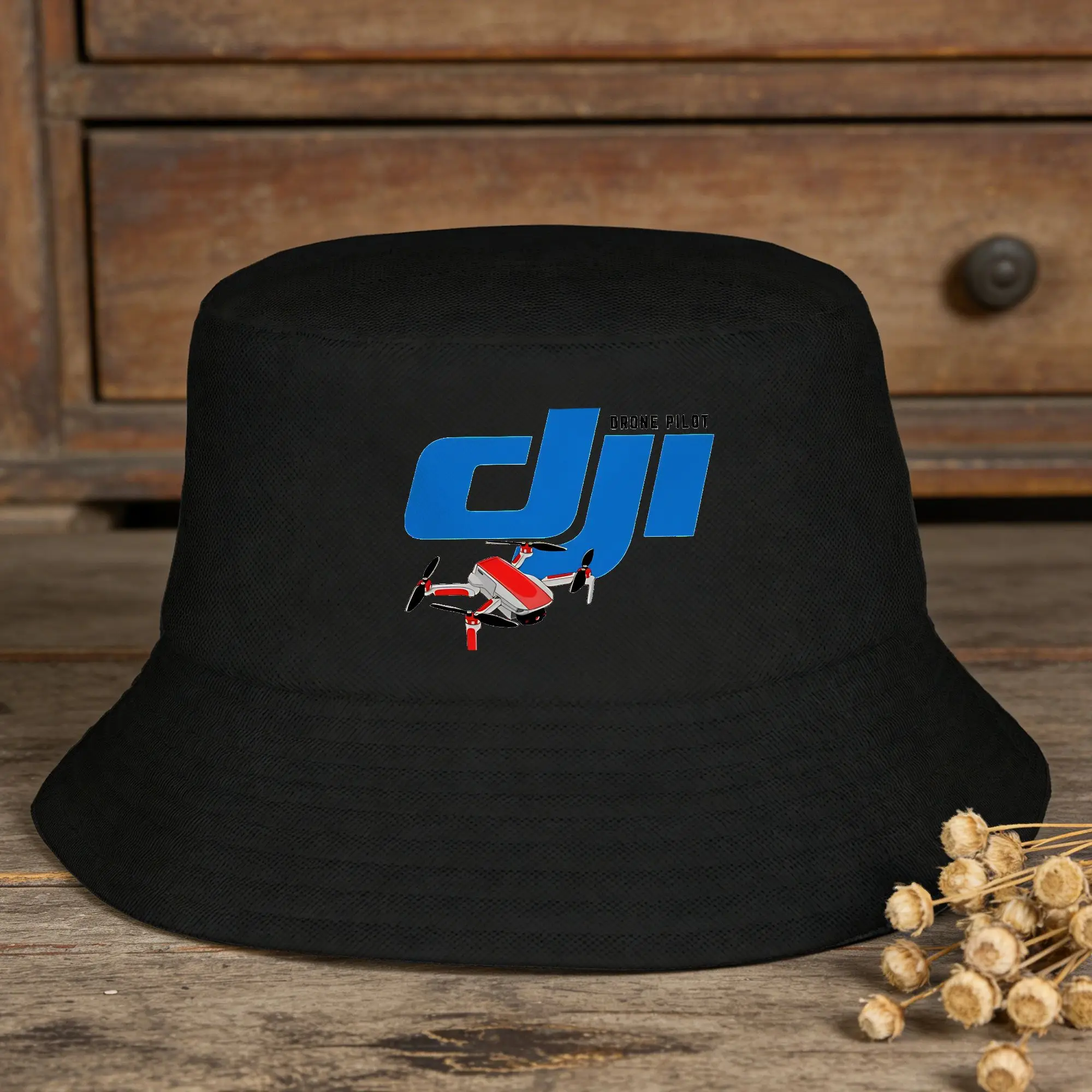 D-djis Drone Bucket Hat For Men Women  Fisherman Hats Funny Vacation Caps Soft Fold Hawaii Custom Sun Hats