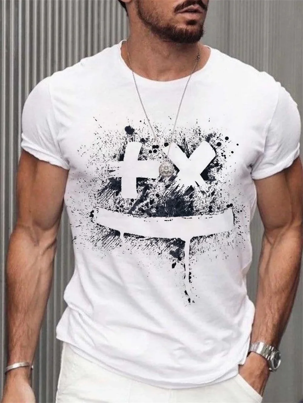 Retro T Shirt Men Casual Men\'s T Shirt 3d Print Short Sleeve Summer Tops Tee Casual Fashion Street Tshirt Vintage Men Clothing