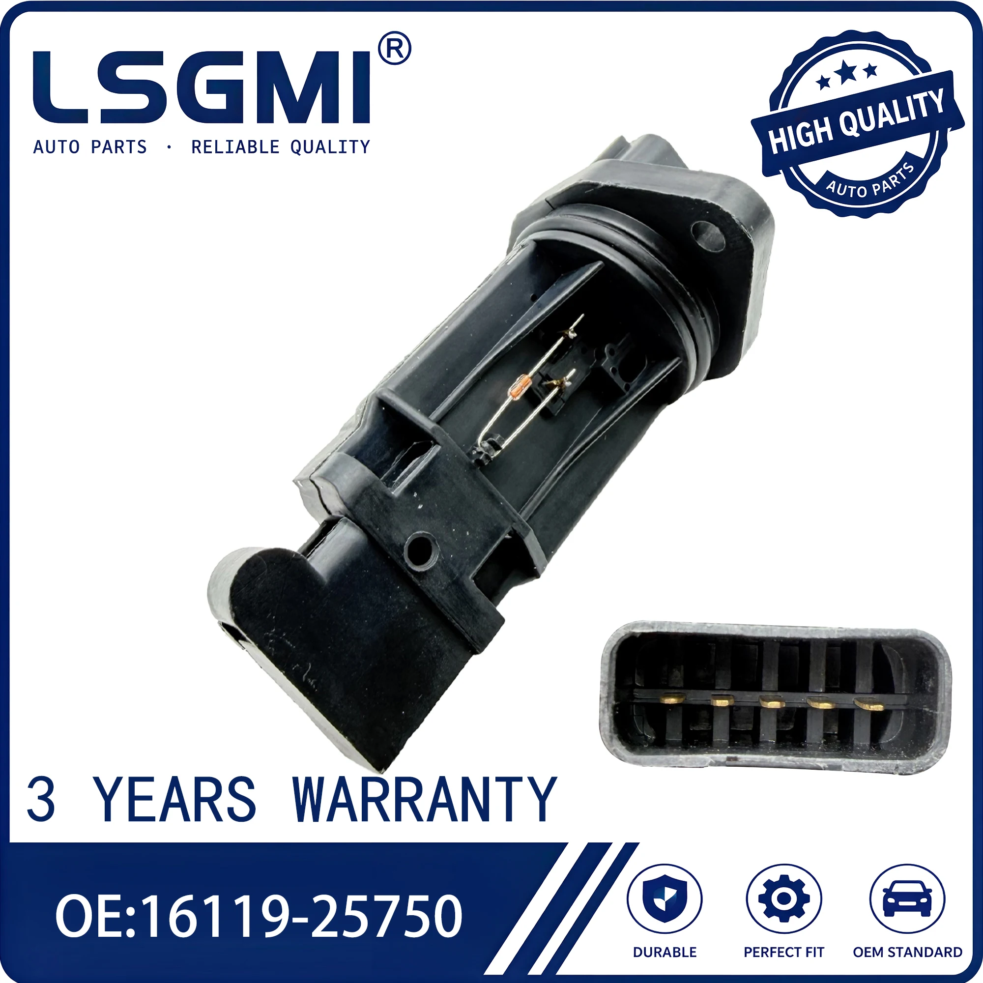 Mass Air Flow MAF Sensor for Nissan Micra March K11 Nissan Sunny Sentra B13 Nissan 100NX B13 1.0L/1.3L/1.6L 1992–2003