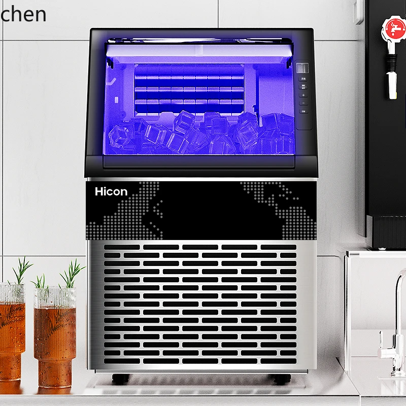 ZML Ice Machine Commercial Large 70kg Refrigeration Cup Large Capacity Small Stall Automatic Ice Cube Machine