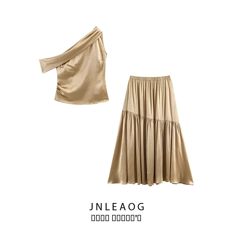 

Spring New Arrival Elegant Two-Piece Set Women's Fashionable Design Polyester Fiber Autumn Spring Seasonal Women's Ensemble