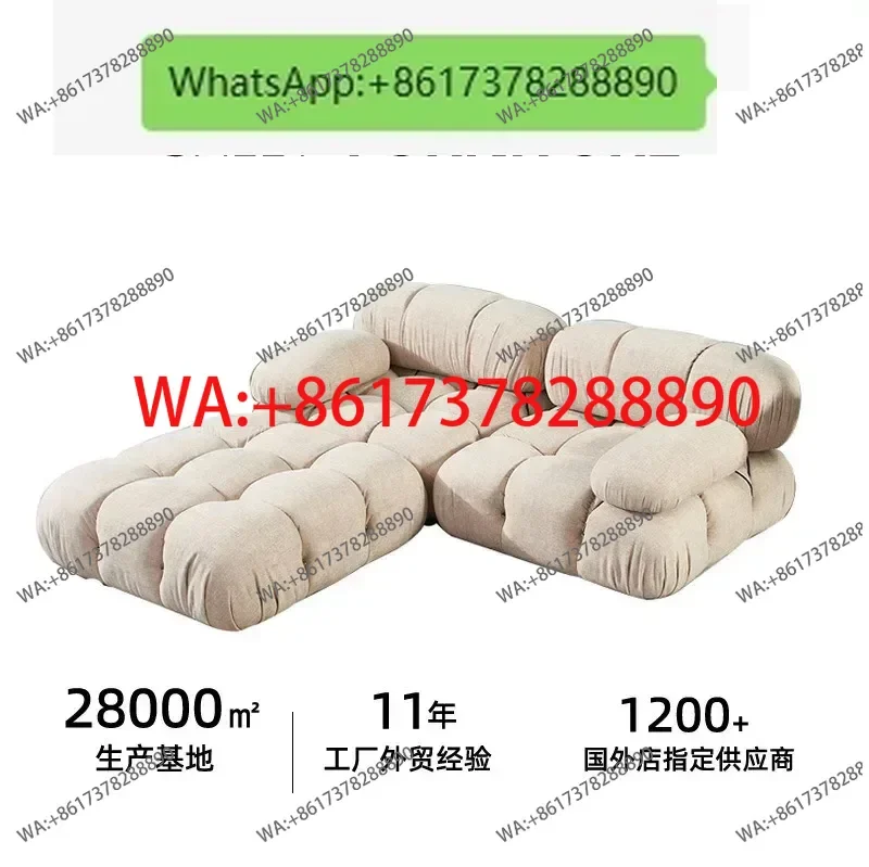 Compressible Modular Fabric Sofa Hotel Apartment Compression Sofa Compression Sofa