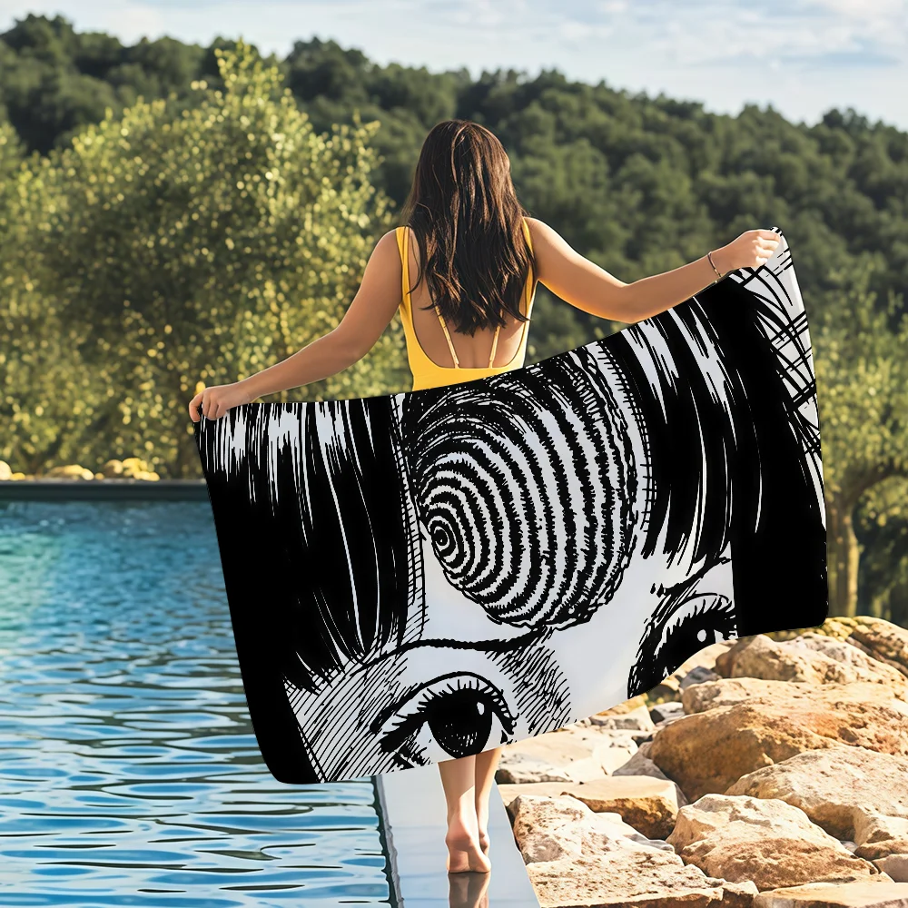 Sanat Junji Ito Havlu Plaj Hav - Travel Yoga Accessories incelemesi ve fiyatı