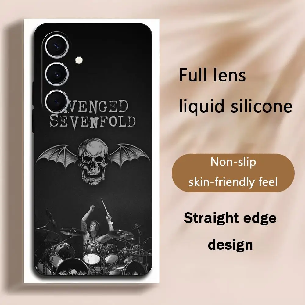 Avenged Sevenfold Cool Band  Phone Case For Samsung Galaxy S26 S25 S24 S23 S22 S21 Plus Ultra Note20 Soft Black